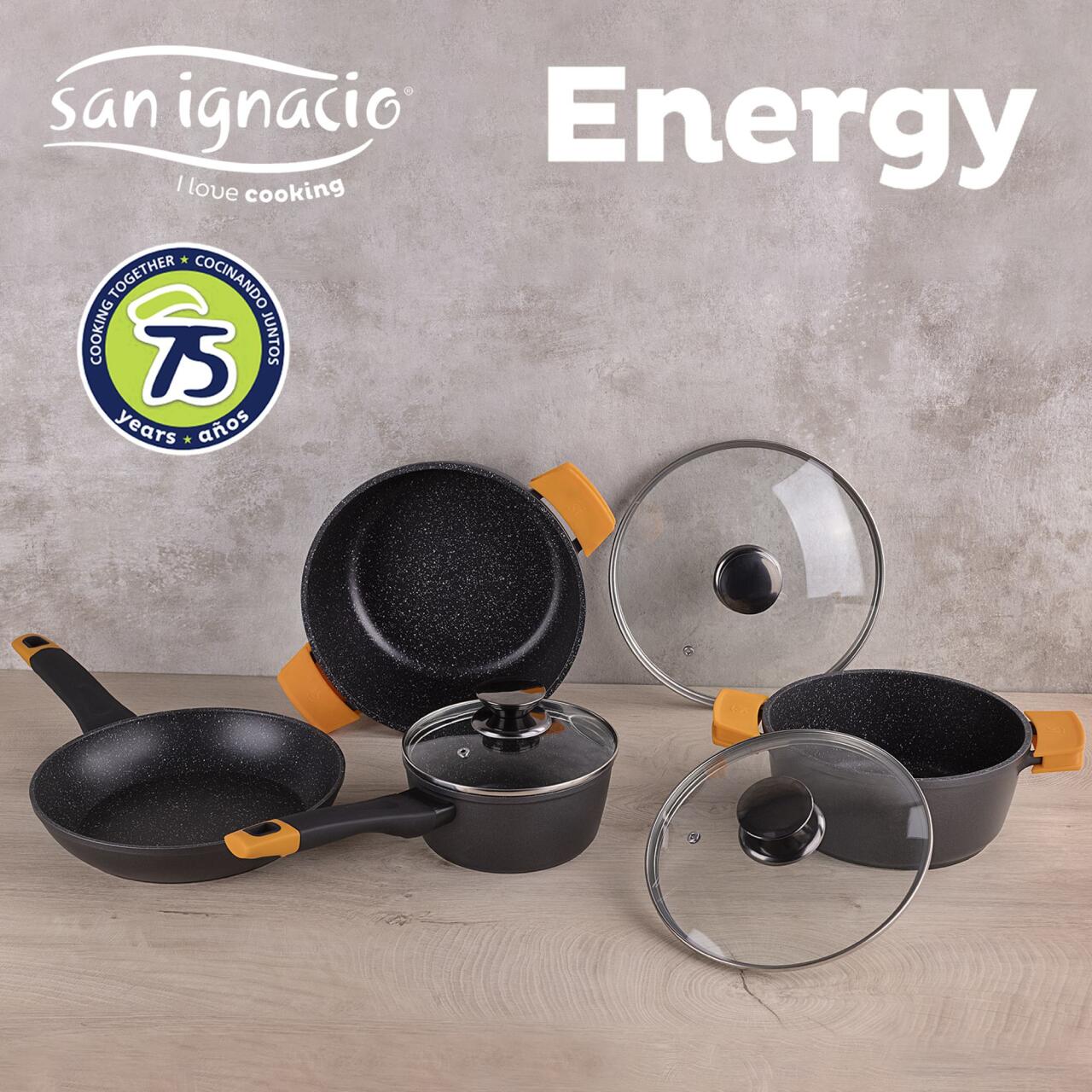 Set de Batería de Cocina 7 Piezas San Ignacio Energy Aluminio forjado