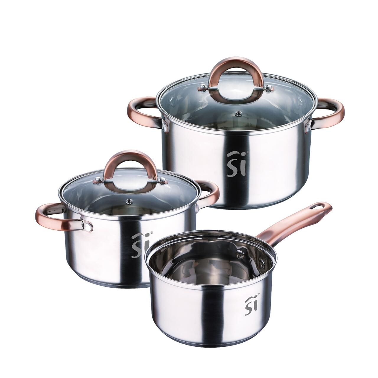 Batería de Cocina 5 Piezas San Ignacio Onil Acero inoxidable